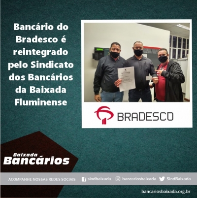 Banc Rio Do Bradesco Reintegrado Pelo Sindicato Dos Banc Rios Da