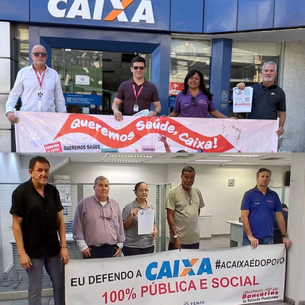 Sindicato realiza Dia Nacional de Mobiliza&ccedil;&atilde;o na Caixa Econ&ocirc;mica Federal