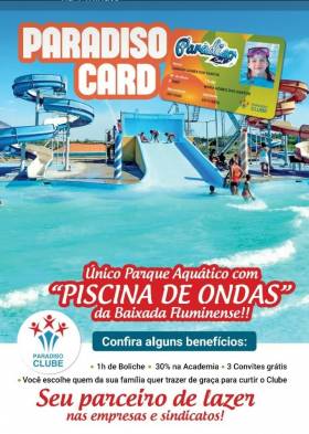 Bancários tem desconto no Paradiso Clube