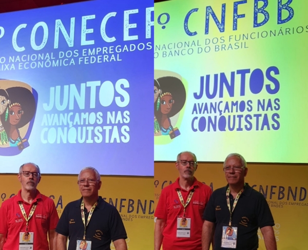 Diretores do Sindicato dos Bancários da Baixada Fluminense participam dos congressos dos bancos públicos