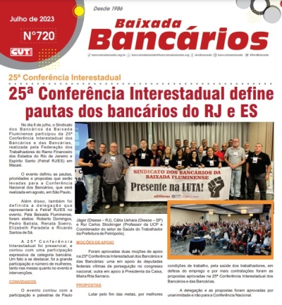 25ª Conferência Interestadual define pautas dos bancários do RJ e ES