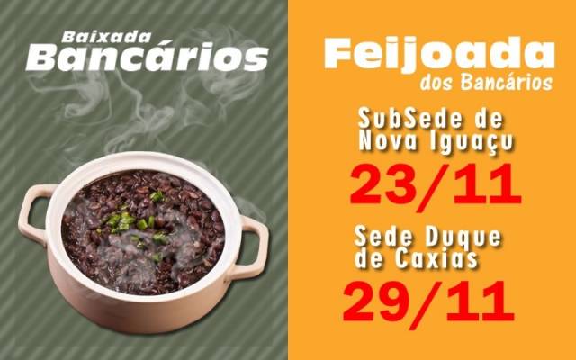 Feijoada dos Bancários já tem datas definidas em novembro