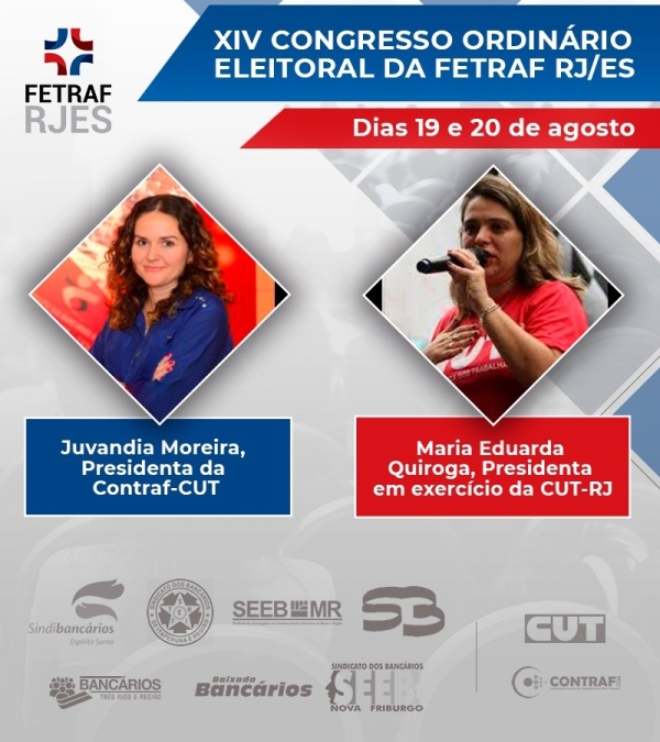 Começa hoje (19) o “XIV Congresso Interestadual Ordinário Eleitoral” da Fetraf RJ/ES