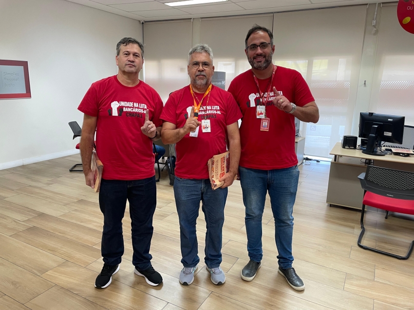 Roberto Domingos participa das eleições do Sindicato dos Bancários de Alagoas