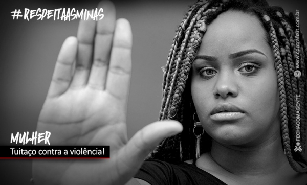 Participe do tuitaço de combate à violência contra a mulher