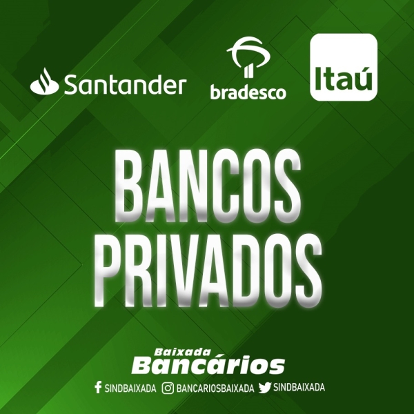 Funcionários de bancos privados realizam Encontros Nacionais nesta quinta-feira (9)