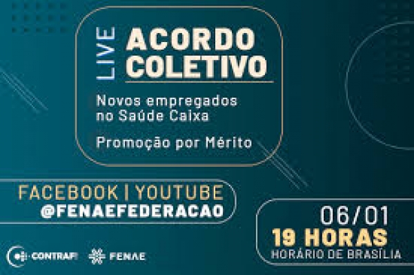 Contraf-CUT e Fenae debatem Promoção por mérito e novos empregados em live na próxima quarta-feira (06)