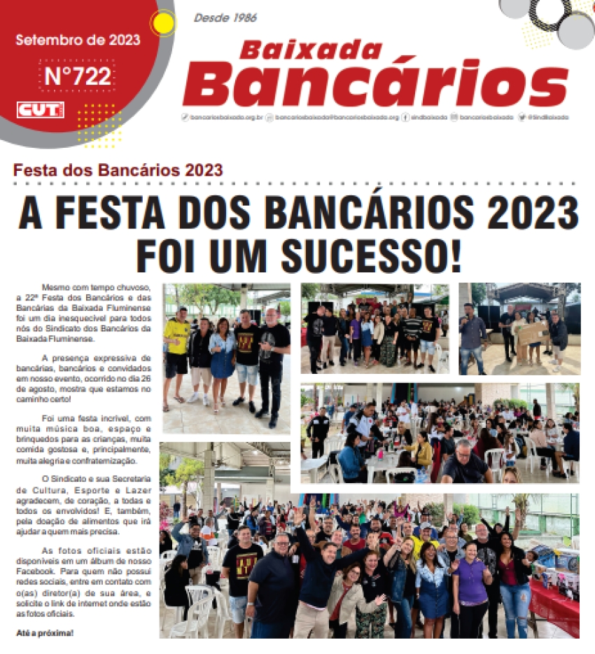A FESTA DOS BANCÁRIOS 2023  FOI UM SUCESSO!