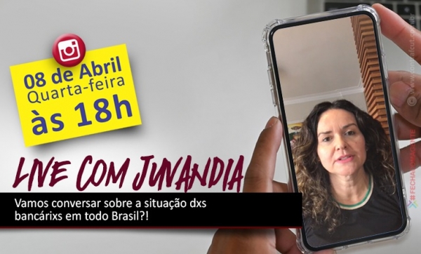 Presidenta da Contraf-CUT fará nova live no Instagram nesta quarta-feira (15)