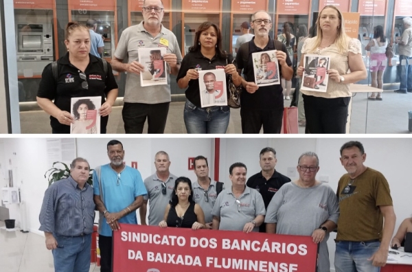 Sindicato percorre agências no Dia Nacional de Luta em Defesa do Emprego e por Direitos