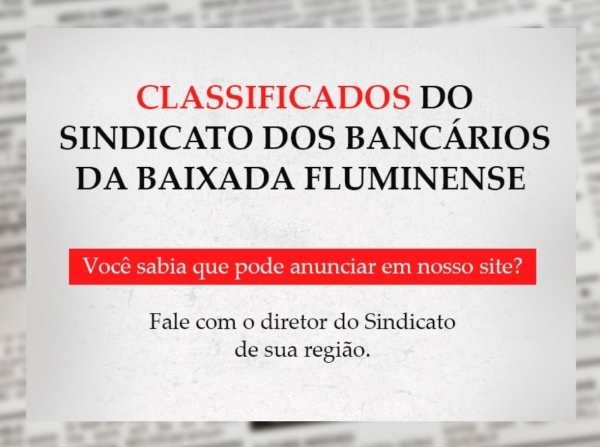 Anuncie nos Classificados do Sindicato!