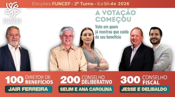 Come&ccedil;ou a vota&ccedil;&atilde;o do segundo turno das elei&ccedil;&otilde;es da Funcef