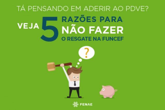 Razões para não fazer o resgate na Funcef