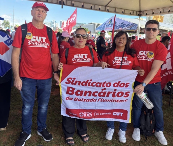 Sindicato participa da Marcha da Classe Trabalhadora em Bras&iacute;lia