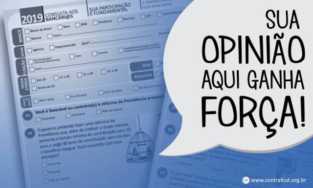 Bancários respondem à Consulta Nacional