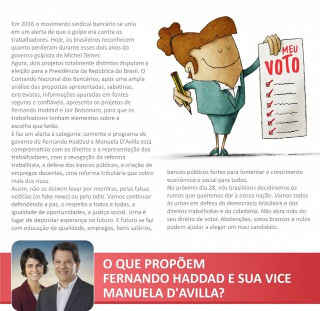 Dois projetos totalmente distintos disputam a eleição