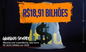 Mesmo em meio a pandemia, Itaú lucra R$ 18,91 bilhões em 2020