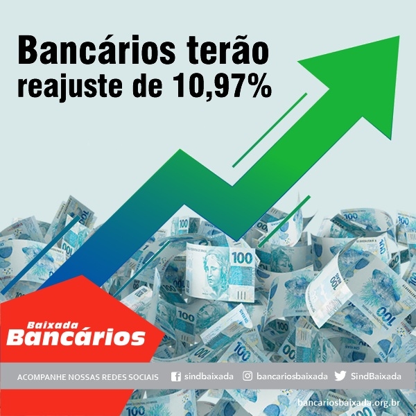 IMPORTANTE: Bancários terão reajuste de 10,97%