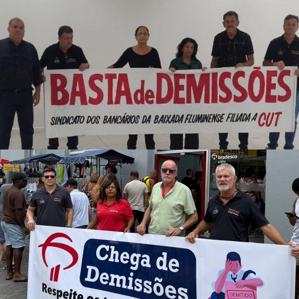 Sindicato protesta contra demiss&otilde;es e fechamento de ag&ecirc;ncias no Bradesco