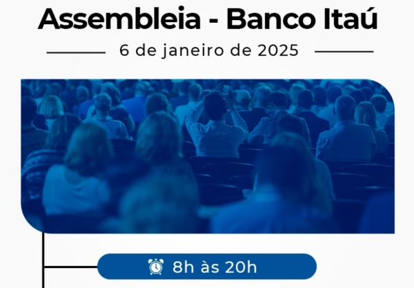 Assembleia para avaliar acordo coletivo de trabalho do Itaú ocorre nesta segunda (6)