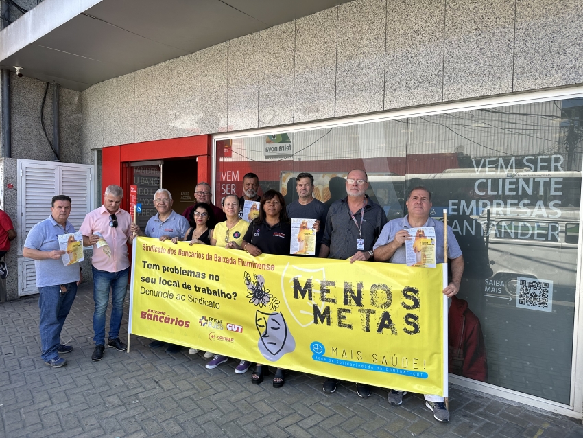 Sindicato promove campanha “Menos Metas, Mais Saúde” em Santa Cruz da Serra