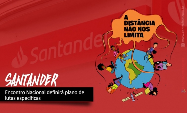 Encontro Nacional dos Bancários do Santander ocorre nesta terça (14)