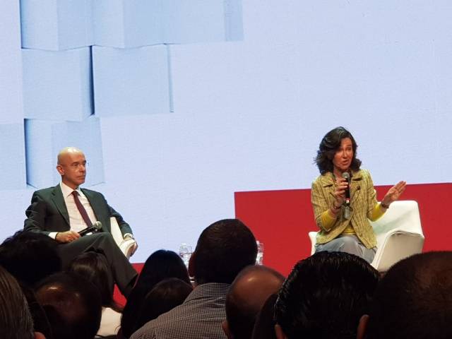 Discurso da presidenta global do Santander não contempla trabalhadores