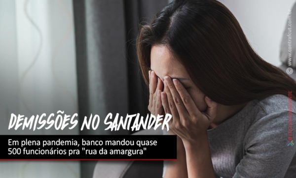 Santander demitiu quase 500 funcionários em um mês