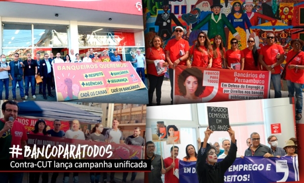 Movimento Sindical lança campanha #BancoParaTodos