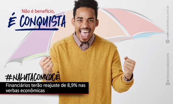 Financiários terão reajuste de 8,9% nas verbas econômicas