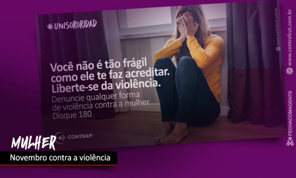 Novembro é mês de combate à violência contra a mulher