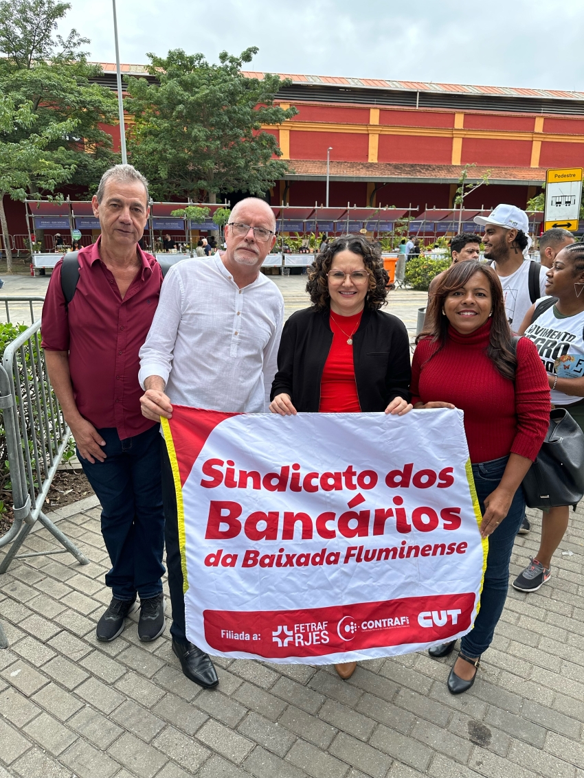 Sindicato dos Bancários da Baixada Fluminense participa da abertura do G20 Social